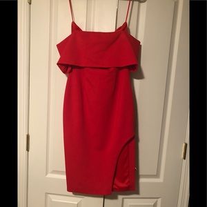 Red cocktail dress
